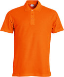 Clique Basic Polo Heren - Diep Oranje