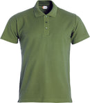 Clique Basic Polo Heren - Leger Groen