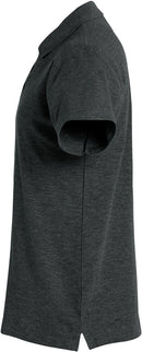 Clique Basic Polo Heren - Antraciet Melange