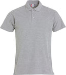 Clique Basic Polo Heren - Grijs Melange