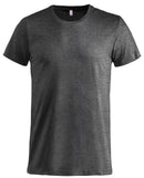 Clique Basic T Heren - Antraciet Melange